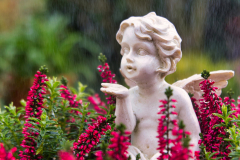 Schlechtes Wetter Engel im Regen